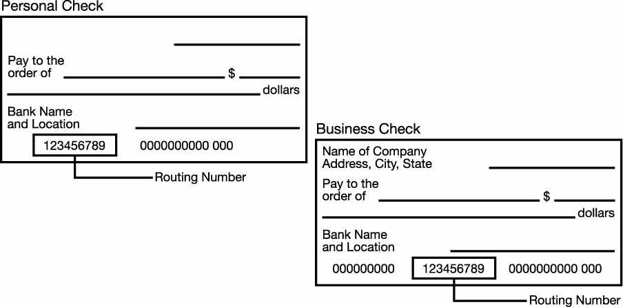 Personal Business Check Layout